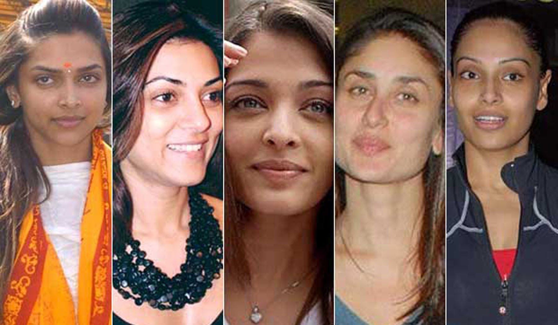 without make-up some of your favorite actress like this
