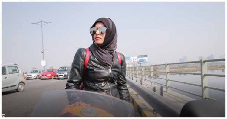 hijabi biker roshni misbah