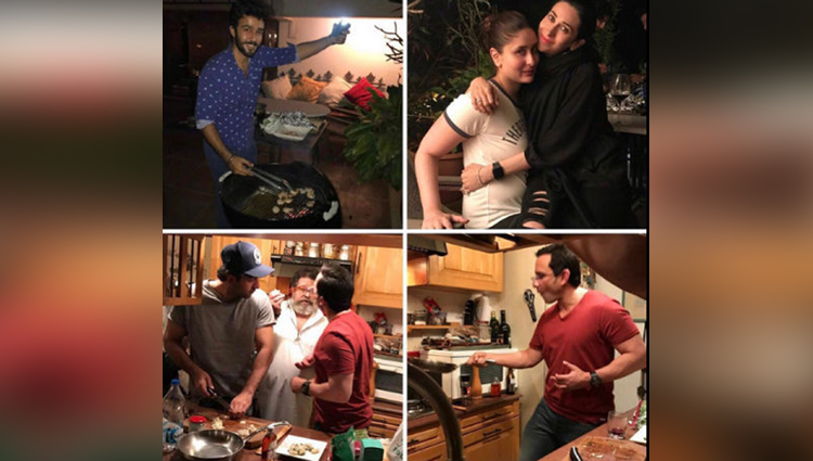 Ranbir Kapoor And Saif Ali Khan Flaunting Their Cooking Skills In Pictures Posted By Karishma Kapoor On Instagram