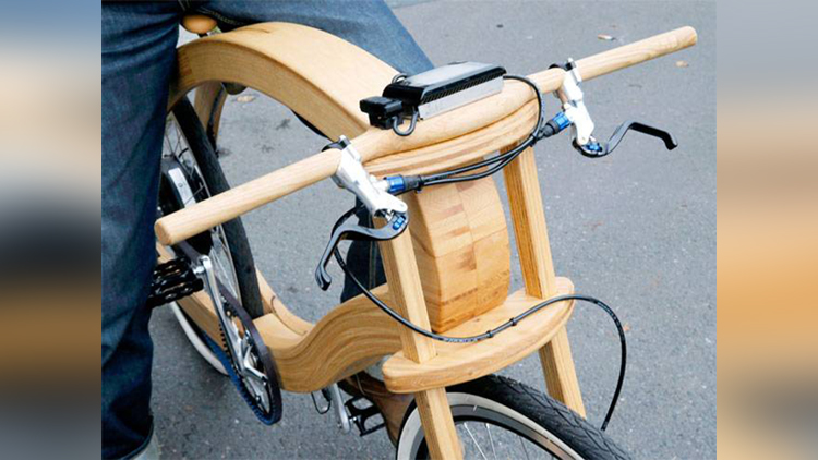 wooden e bike