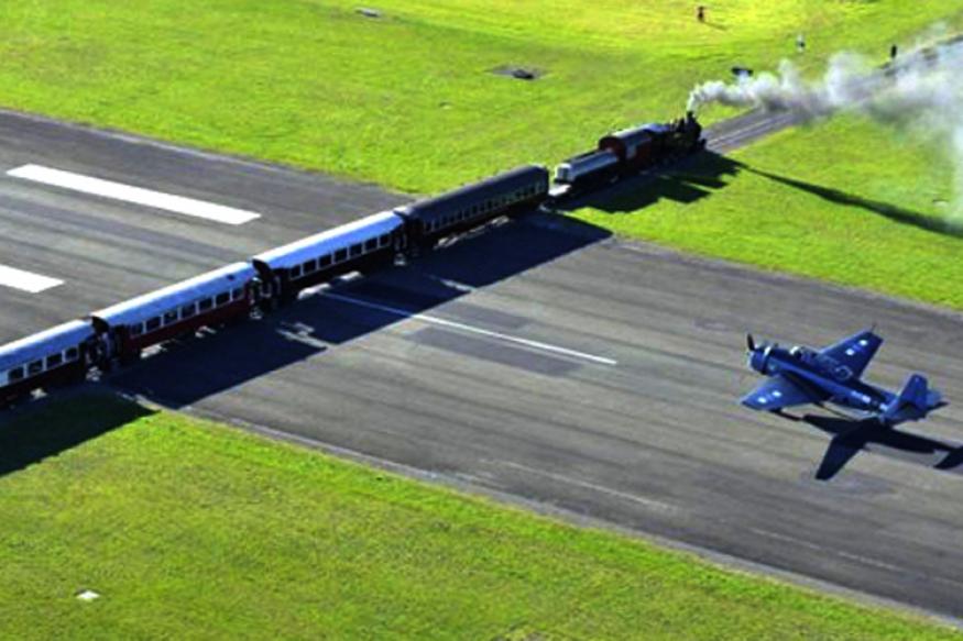 New Zealand is used to blow the plane waiting for train