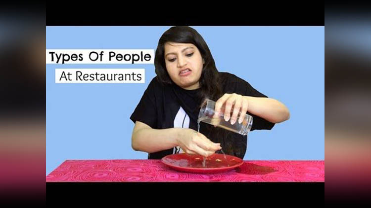 Types Of People At Restaurants viral video