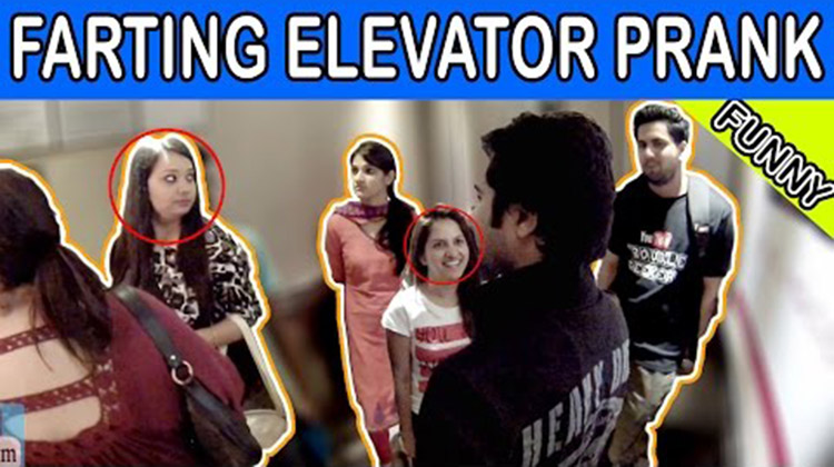 Farting in Elevator Prank Pranks in India