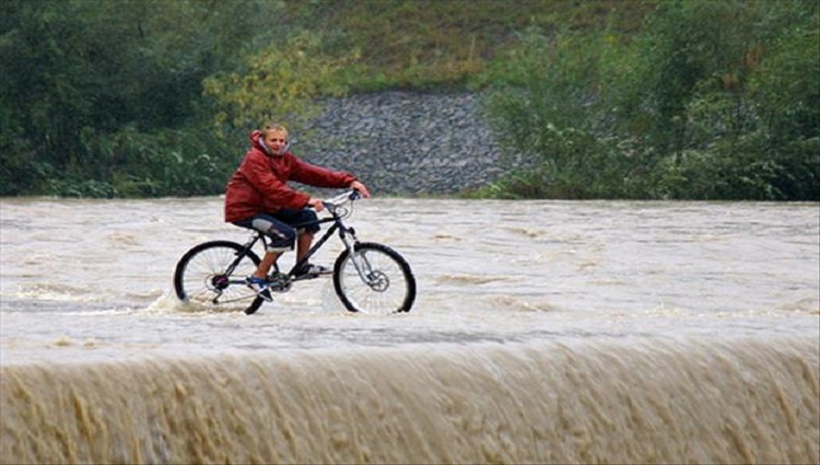 cycling on water