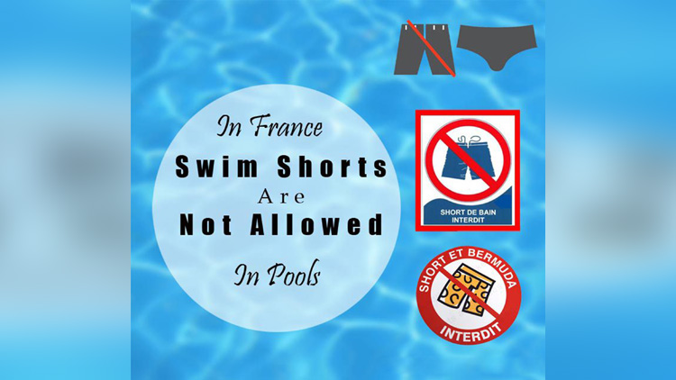 swim shorts are not allowed