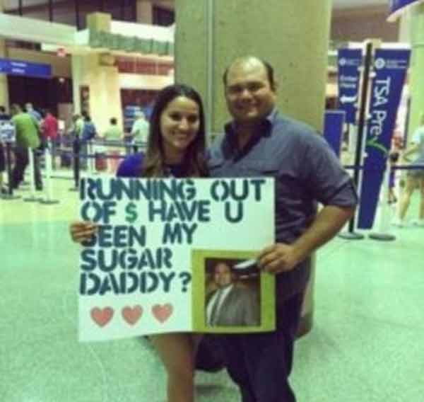 viral pictures on airport of bizarre people