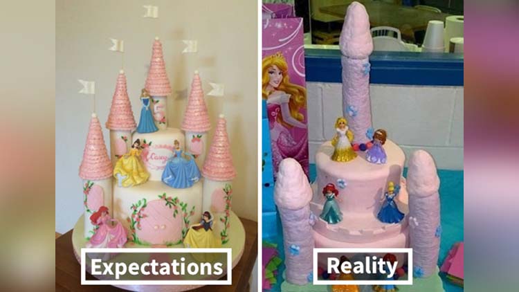 Expectations Vs Reality of Worst Cakes
