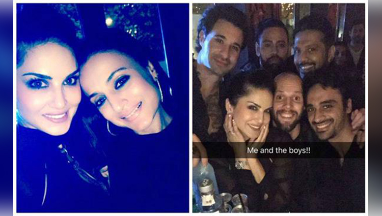 Ameesha Patel and Sunny Leone party together