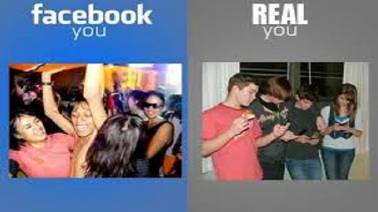 party on social media vs reality 