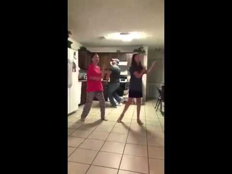 Father secretly video bombing his daughters dancing ORIGINAL