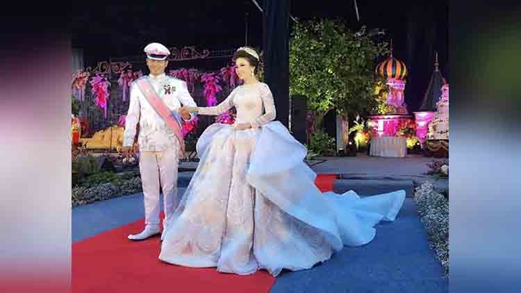 Indonesian brides fairytale wedding gown sparks a social media frenzy