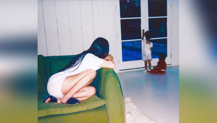viral pictures of kim kardashian time spend with her children