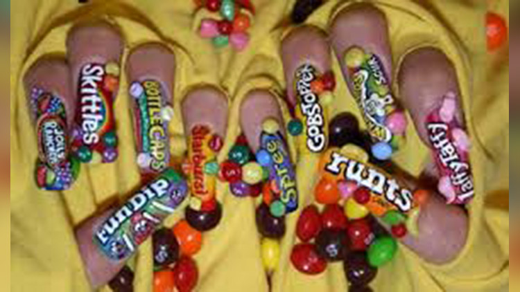 candy nail art