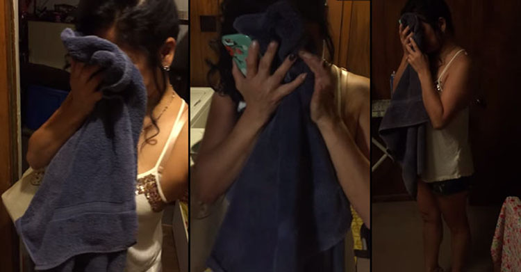 man gives cheating girlfriend a birthday surprise all her belongings