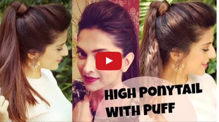 3 EASY Everyday High Ponytail Hairstyles With Puff 