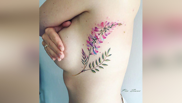 tattoos artist pis saro shows nature in her tattoos
