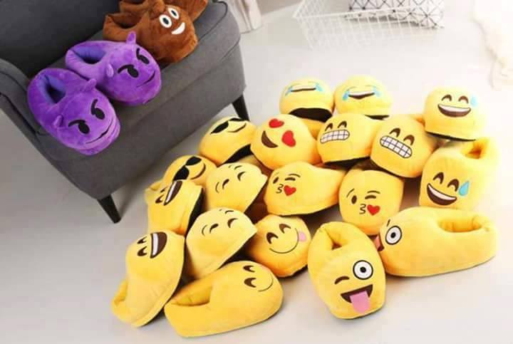emoji unisex slippers