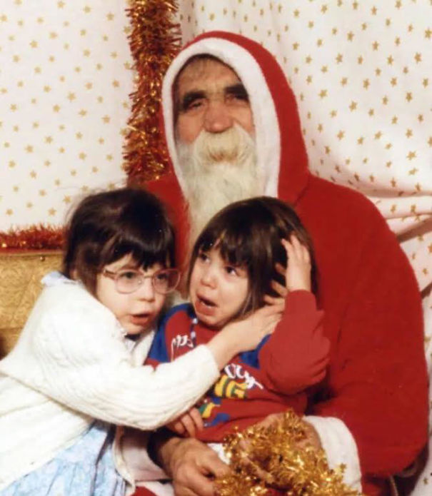 santa and the kids 