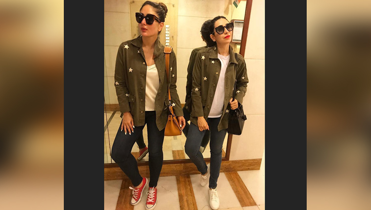Kareena And Karisma Kapoor Giving Some Sister's Twining Goals 