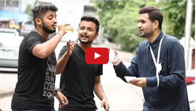 Drinking Pee URINE Prank In India Baap Of Bakchod Raj & Sid