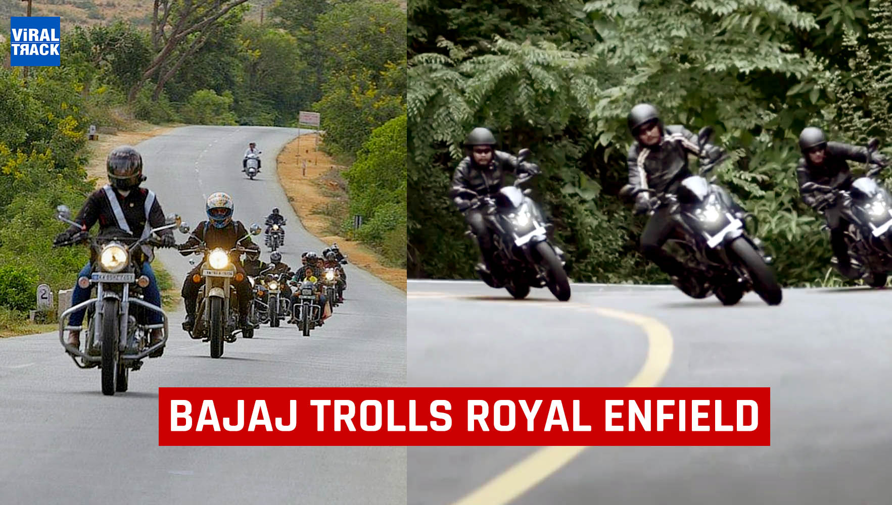 Bajaj dominar trolls royal enfield by commercial ad