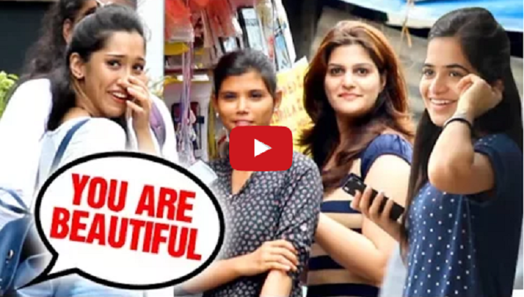 You are Beautiful Girls Unbelievable Reaction Prank in India Part 2