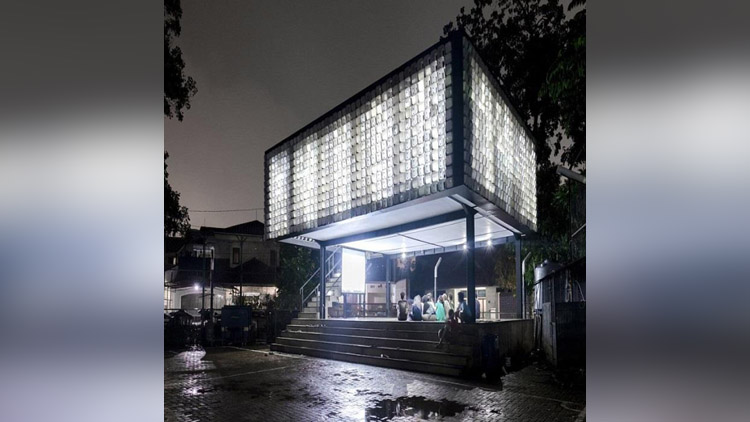 This Library In Indonesia Made With 2000 Recycled Ice Cream Cups