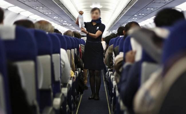 misbehave with the air hostess by passengers in flight