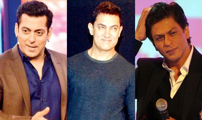 bollywood actresses worked with three khans