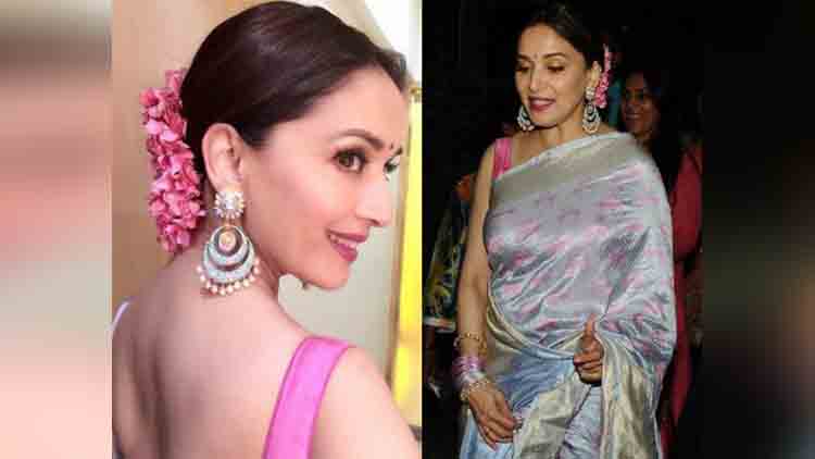 Madhuri Dixit attends her manager Wedding and Look Stunning 