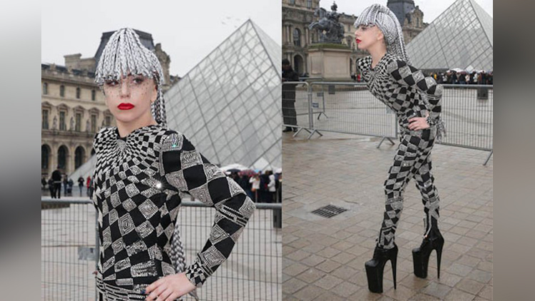 Silver Checkered Bodysuit