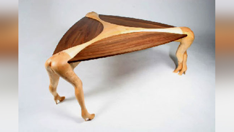 wooded furniture with legs