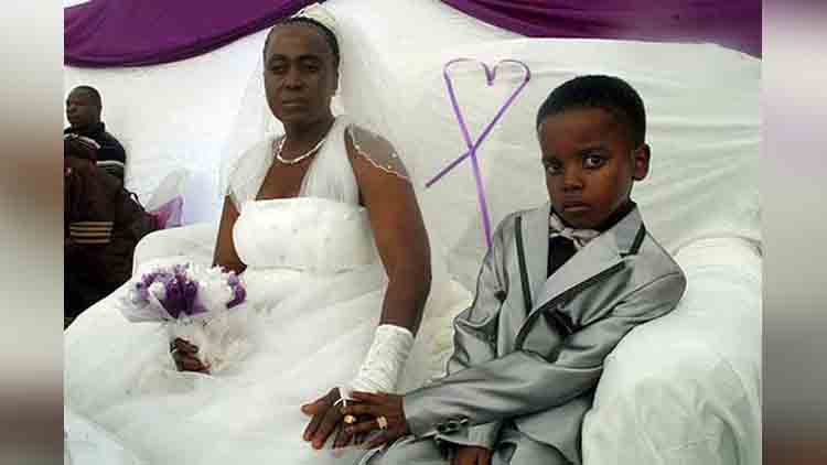 An Eight Year Boy Got Married To A Sixty-One Year Old And A Mother Of Five Children