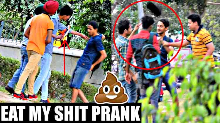 Eat My Shit GU KHA LO Prank in india prank gone wrong AVRprankTV