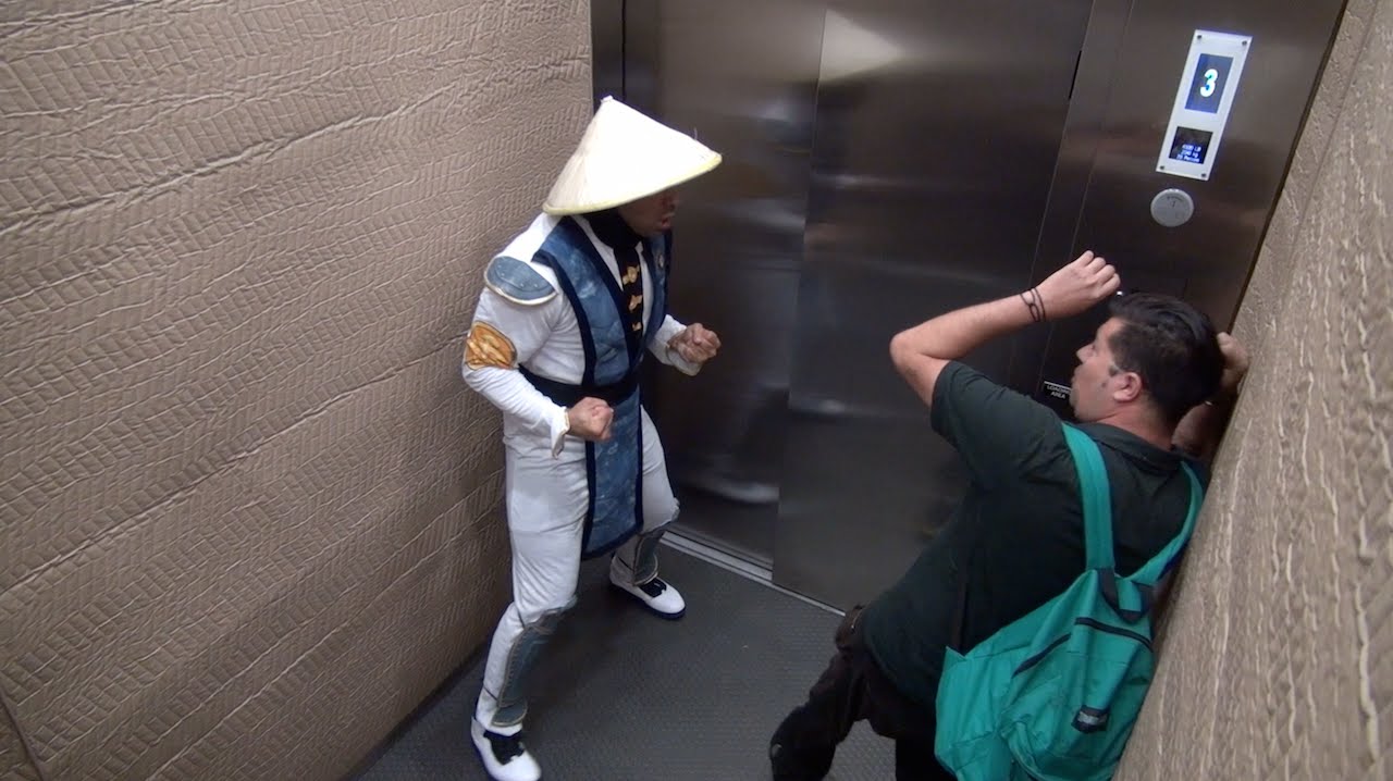 elevator prank video 