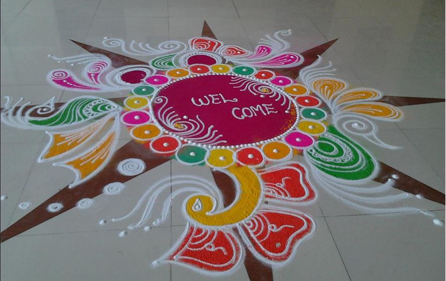 Here you will find the most beautiful designs of Rangoli