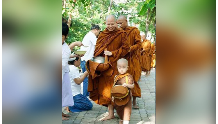 you may not have seen this supercute baby monk