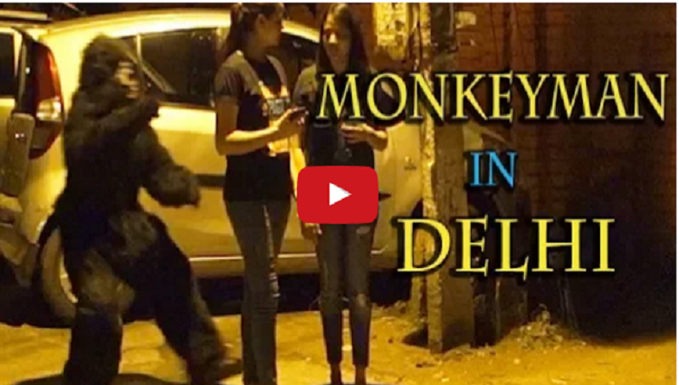 Monkeyman in Delhi NCR Captured on camera