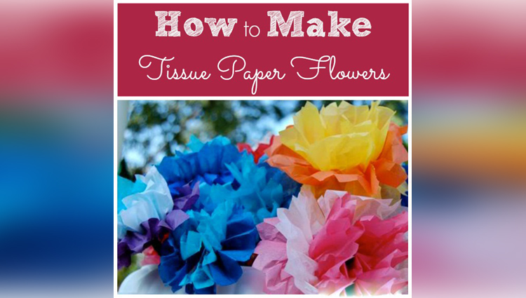 How to make a Tissue Paper Flower very easily Easy origami flowers for beginners making