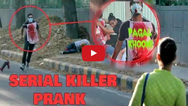 SERIAL KILLER On Delhi Roads SCARE Prank