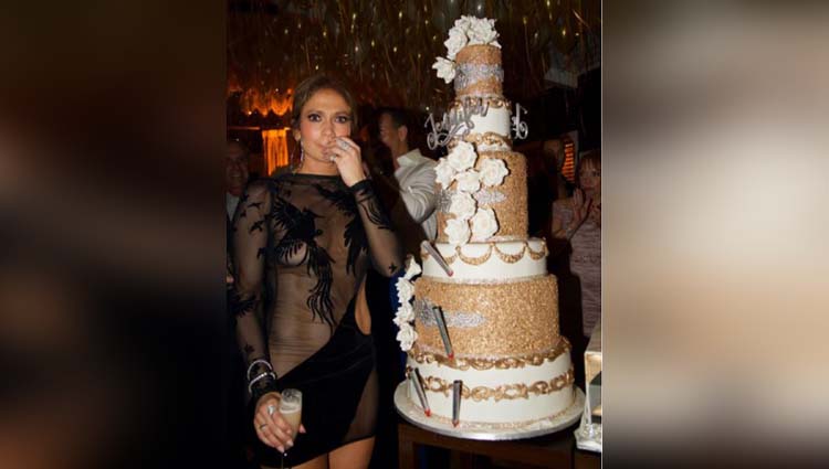 Jennifer Lopez Wore A Black Transparent Dress On Her Birthday