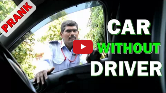 Invisible driver prank video