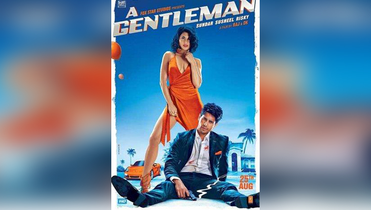 a new poster A Gentleman posters Sidharth Malhotra Jacqueline Fernandez