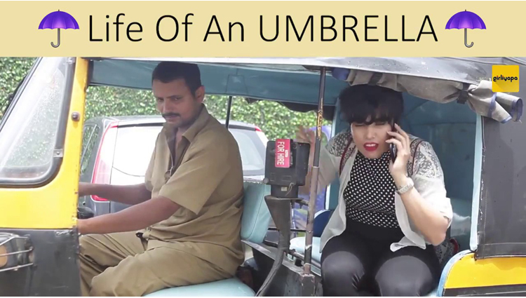 Video: A Woman Loves Her Umbrella Very Much