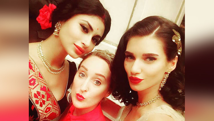 Mouni Roy Spotted With Scarlett Wilson On The Set Of Gold