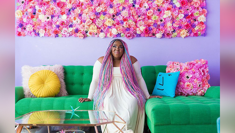 Amina Mucciolo's brightly coloured apartment is an Instagram