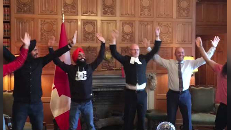 maritime bhangra group on parliament of canada video goes viral