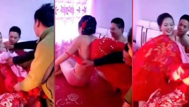 weird rituals in china bride clothes down by friends