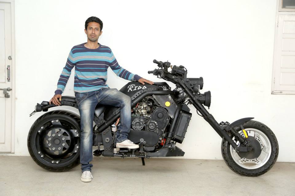 indias first handmade 1000cc chopper bike
