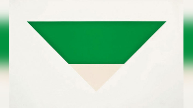 Green White by Ellsworth Kelly was sold for $1.6 Million